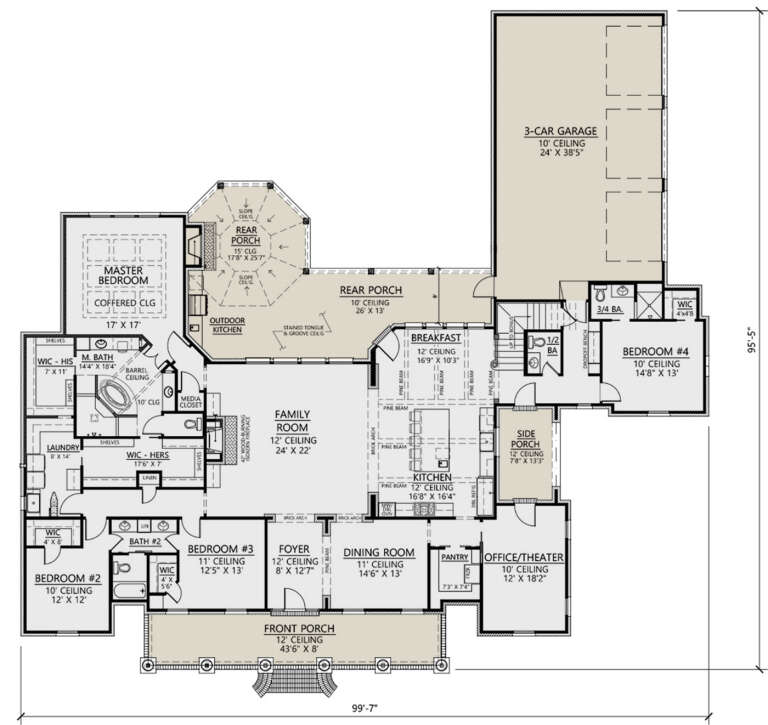 House Plan House Plan #24388 Drawing 1