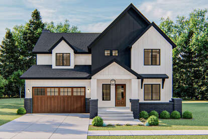 Modern Farmhouse House Plan #963-00413 Elevation Photo