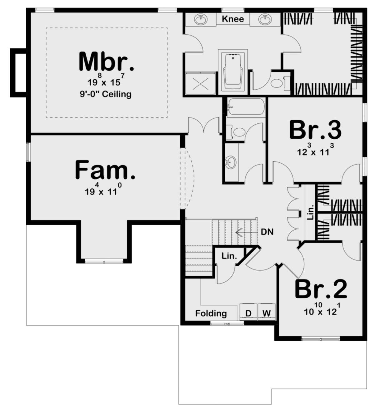 Second Floor for House Plan #963-00413