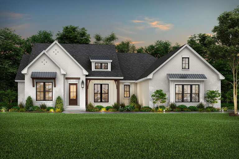 Country House Plan #041-00220 Elevation Photo