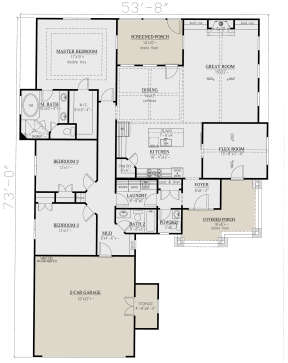 Main Floor for House Plan #286-00107
