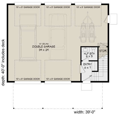 First Floor for House Plan #940-00231