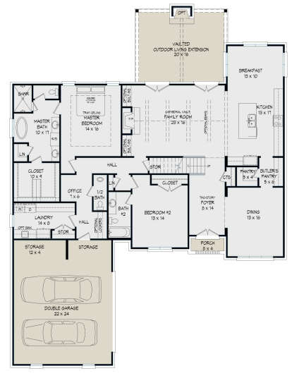 Main Floor for House Plan #940-00232