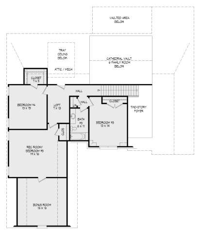 Second Floor for House Plan #940-00232