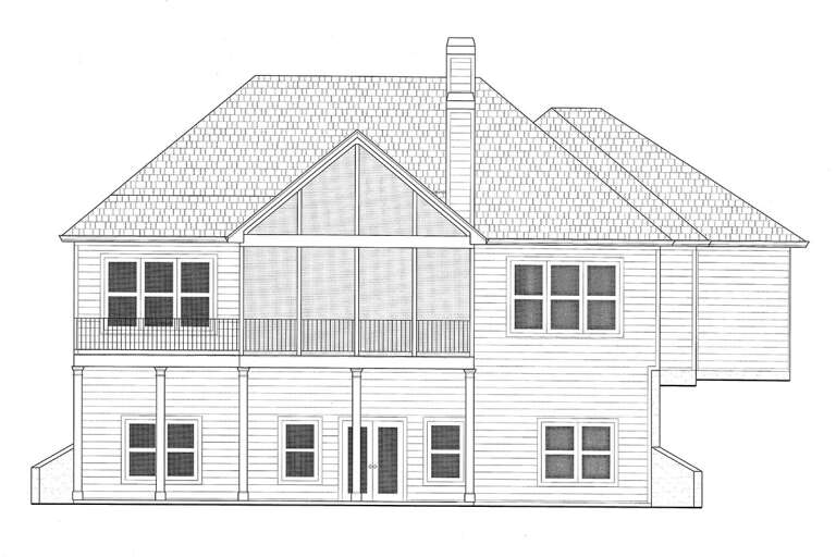 Craftsman House Plan #286-00108 Elevation Photo