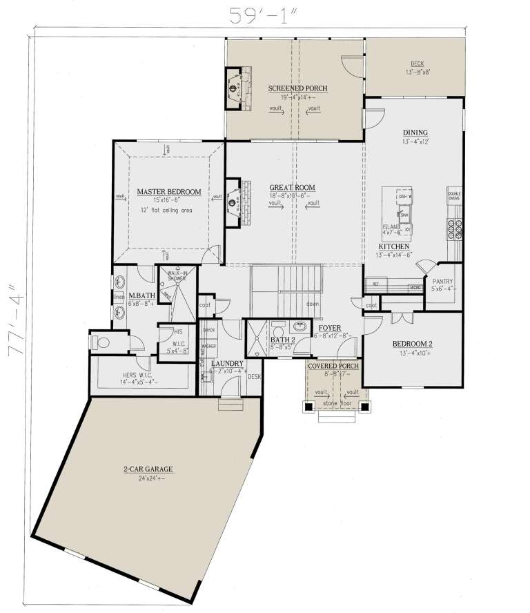 House Plan House Plan #24395 Drawing 1