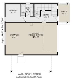 First Floor for House Plan #940-00233