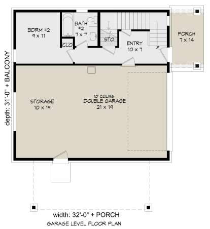First Floor for House Plan #940-00233