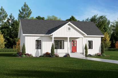 Country House Plan #1776-00108 Elevation Photo