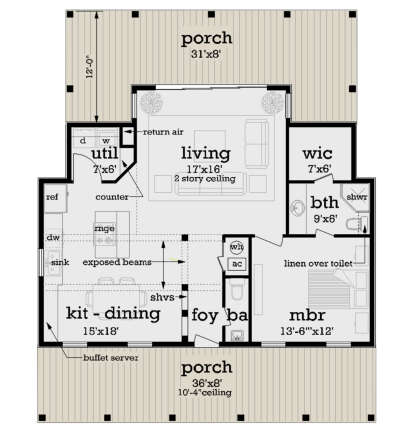 House Plan House Plan #24398 Drawing 1