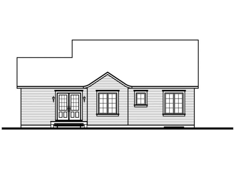 Traditional House Plan #034-00001 Elevation Photo