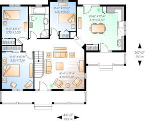 Floor Plan for House Plan #034-00001