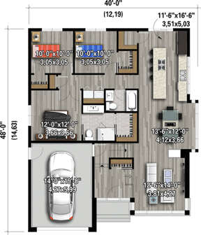 Main Floor for House Plan #6146-00381