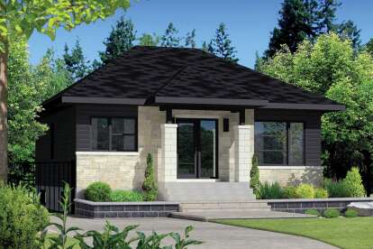 2 Bed, 1 Bath, 900 Square Foot House Plan - #6146-00384