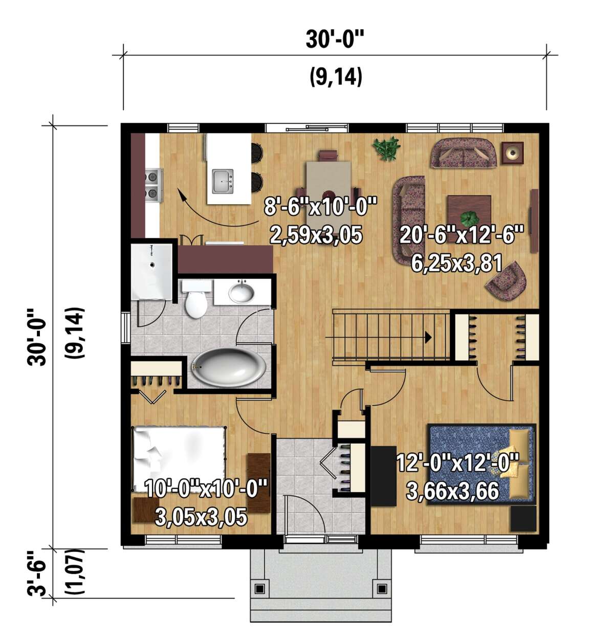 Main Floor for House Plan #6146-00384