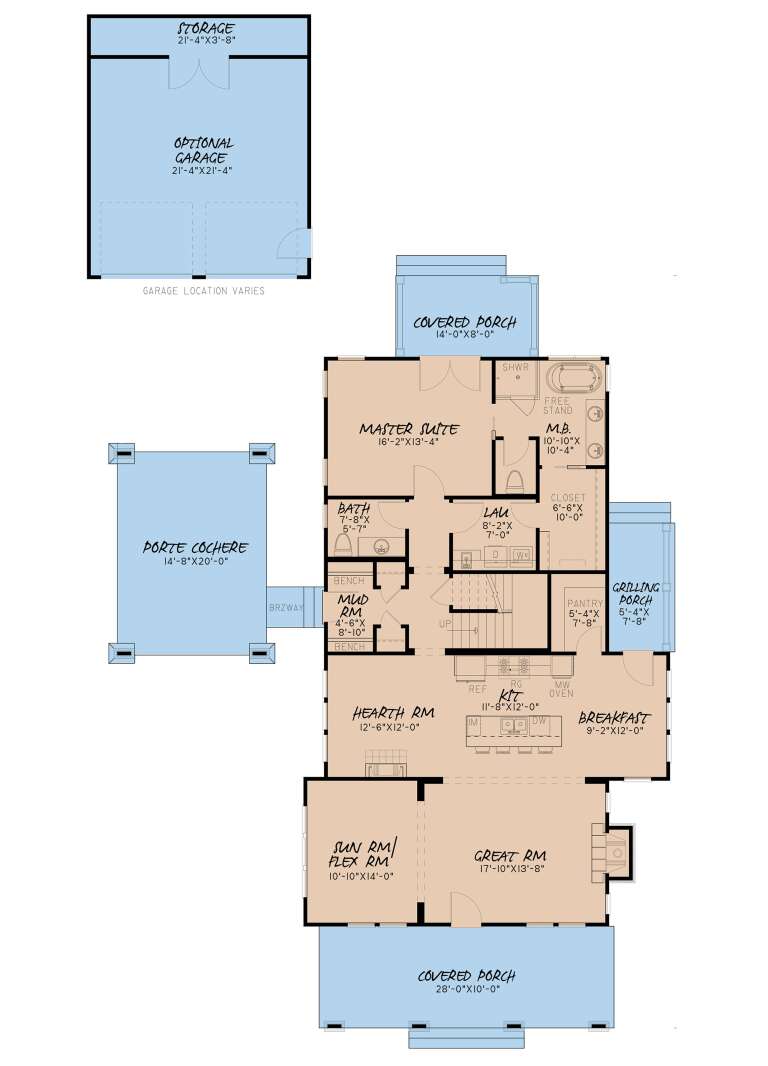 House Plan House Plan #24407 Drawing 1