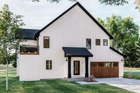 Modern Farmhouse House Plan #963-00414 Elevation Photo