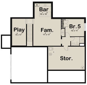 Basement for House Plan #963-00414