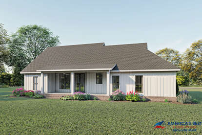 Modern Farmhouse House Plan #041-00221 Elevation Photo