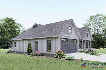 Modern Farmhouse House Plan #041-00221 Elevation Photo