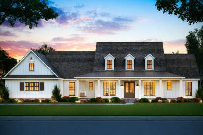 Modern Farmhouse House Plan #4534-00028 Elevation Photo