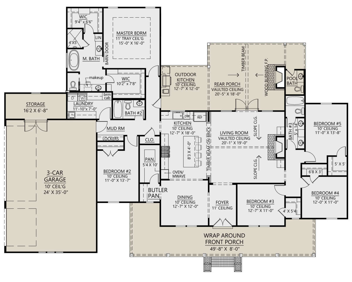Main Floor for House Plan #4534-00028