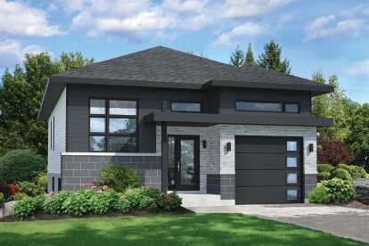 2 Bed, 1 Bath, 1070 Square Foot House Plan - #6146-00387