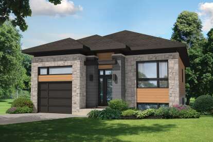 2 Bed, 1 Bath, 1064 Square Foot House Plan - #6146-00388