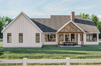Modern Farmhouse House Plan #963-00415 Elevation Photo