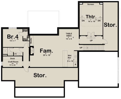 Basement for House Plan #963-00415