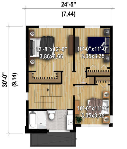 House Plan House Plan #24415 Drawing 2