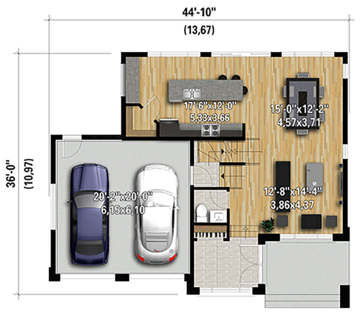 Main Floor for House Plan #6146-00390