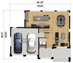 Main Floor for House Plan #6146-00390