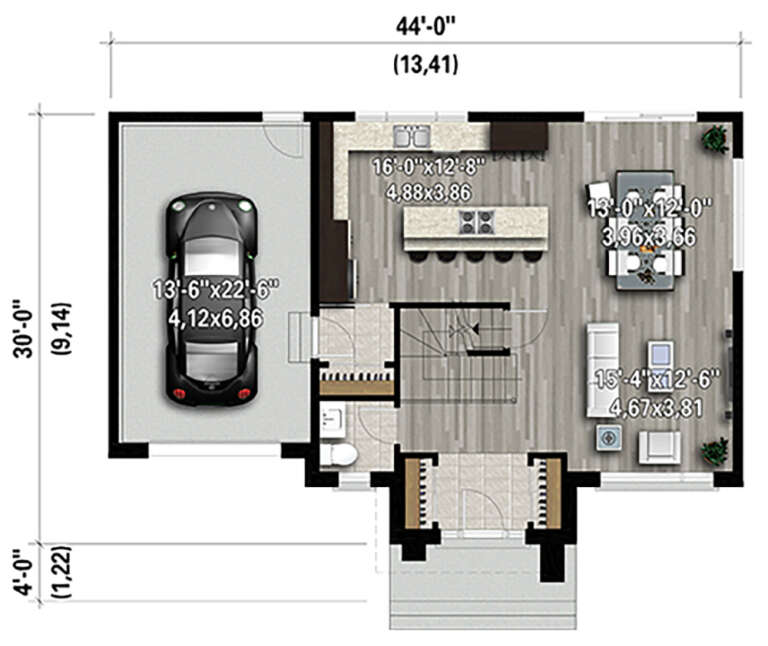 House Plan House Plan #24417 Drawing 1