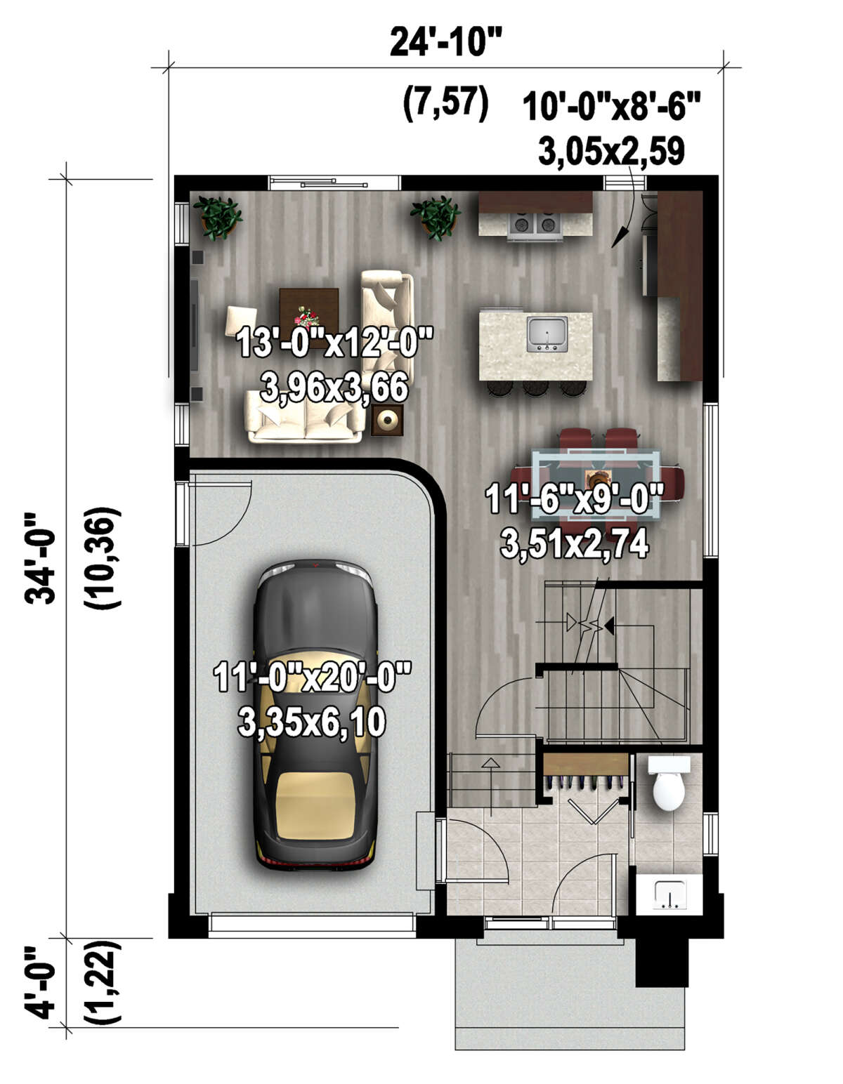 Main Floor for House Plan #6146-00393