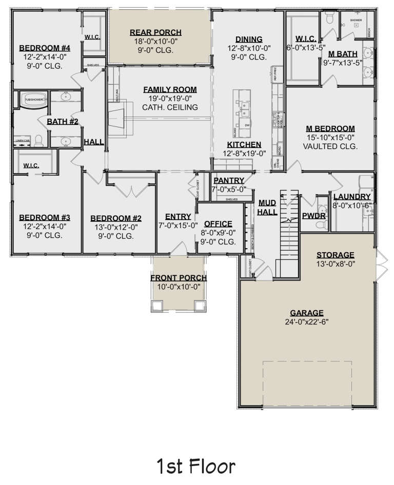 House Plan House Plan #24421 Drawing 1