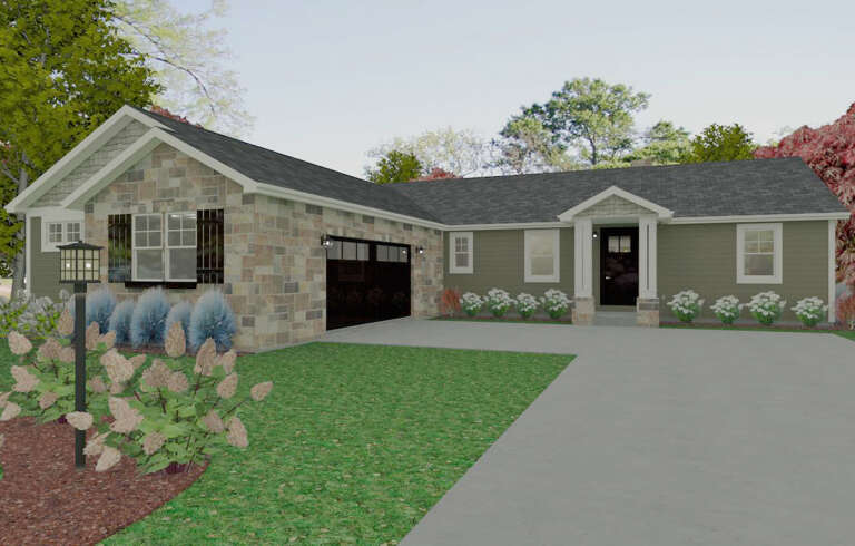 House Plan House Plan #24422 Front Elevation 