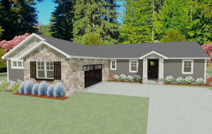 Craftsman House Plan #1462-00002 Elevation Photo