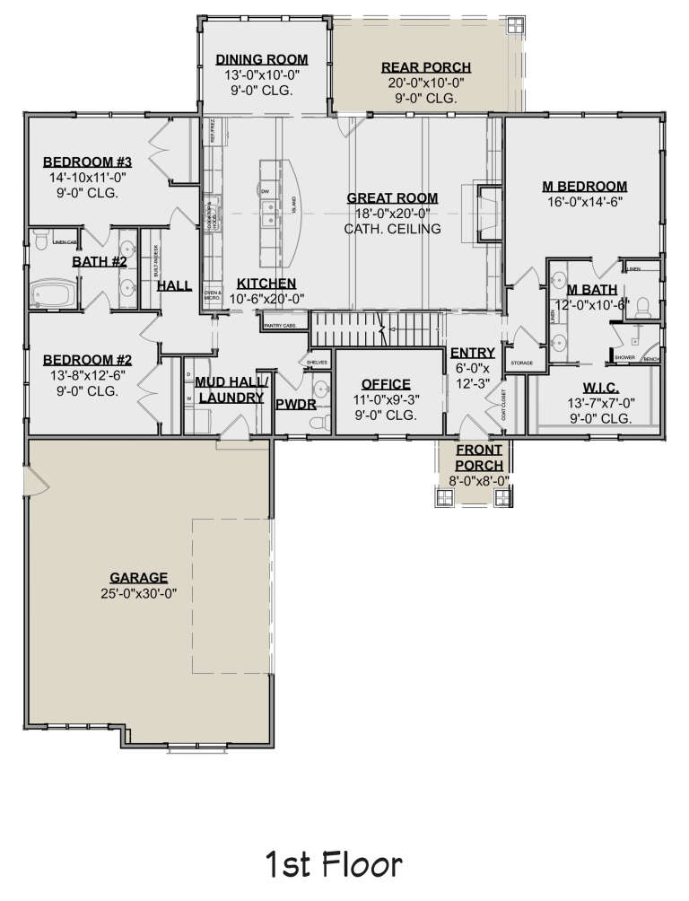 House Plan House Plan #24422 Drawing 1