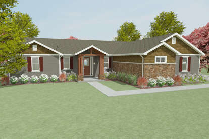 Craftsman House Plan #1462-00003 Elevation Photo