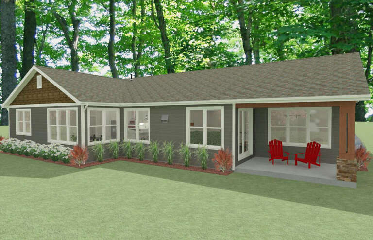 Craftsman House Plan #1462-00003 Elevation Photo