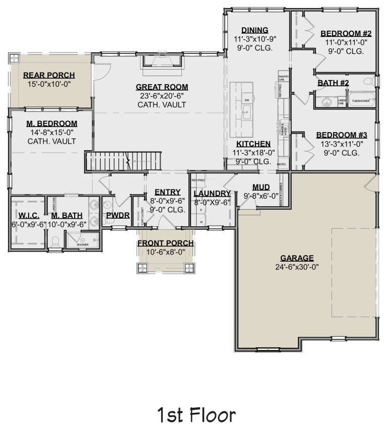 House Plan House Plan #24423 Drawing 1