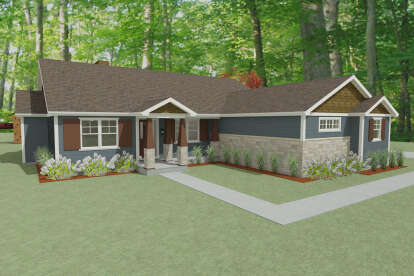 House Plan House Plan #24424 Front Elevation 