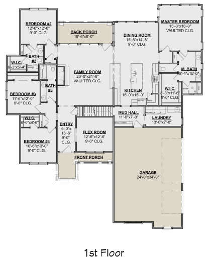 House Plan House Plan #24424 Drawing 1
