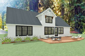Modern Farmhouse House Plan #1462-00005 Elevation Photo