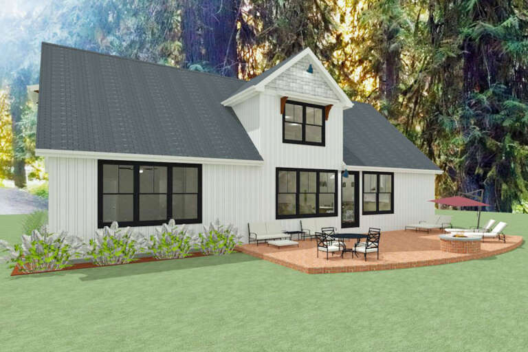 Modern Farmhouse House Plan #1462-00005 Elevation Photo