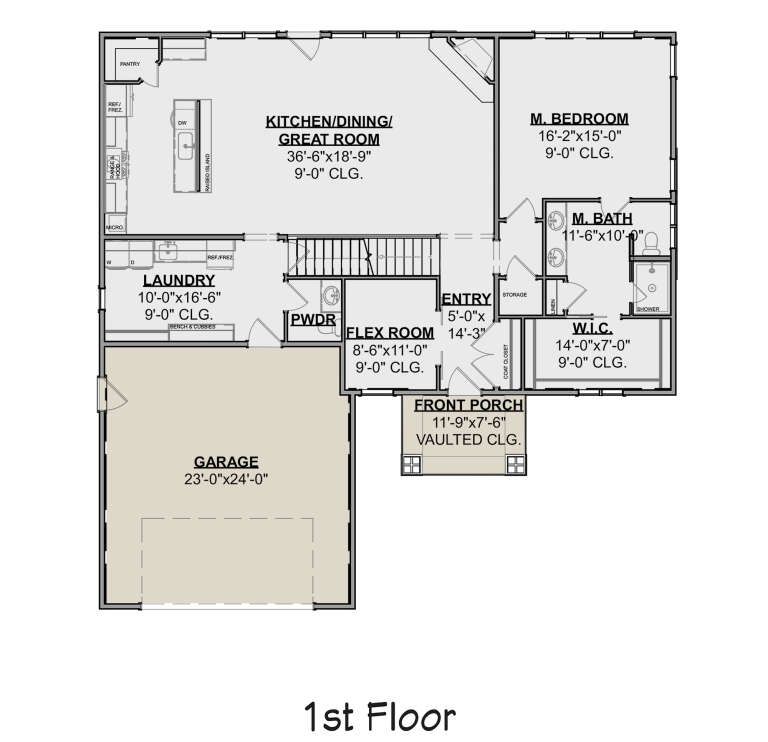 House Plan House Plan #24425 Drawing 1