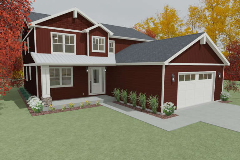House Plan House Plan #24427 Front Elevation 