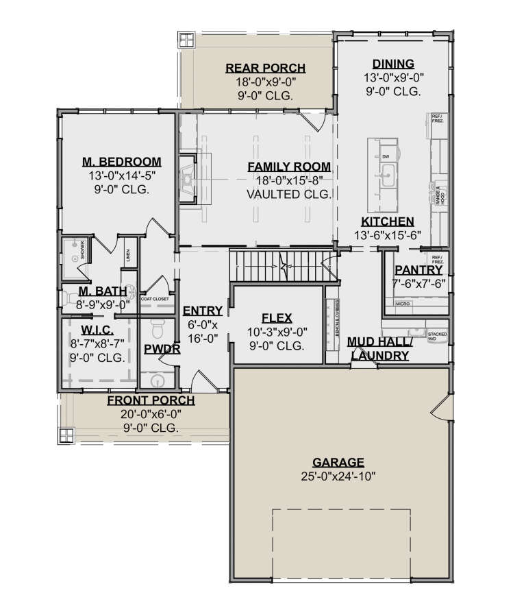 House Plan House Plan #24427 Drawing 1