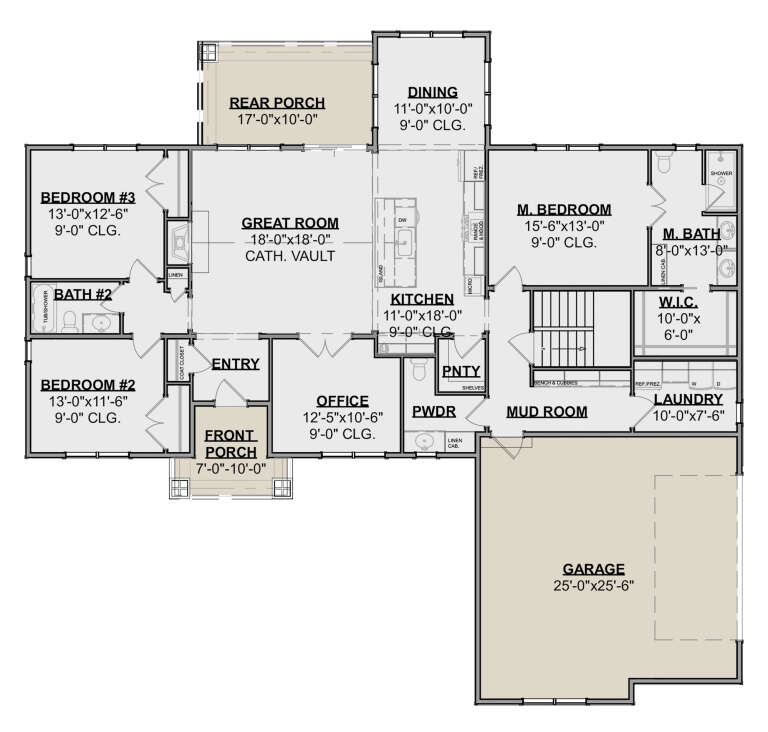 House Plan House Plan #24429 Drawing 1